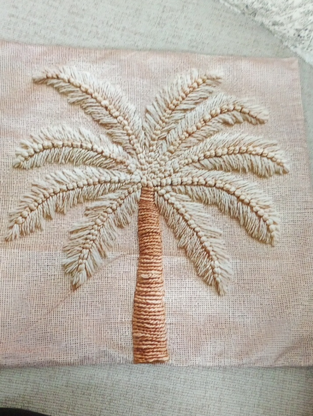 Set Of 2 🌴 Throw Pillow Case Cover - Neutral Tones